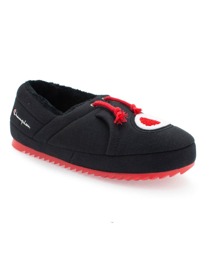 Black champion 2025 slippers mens